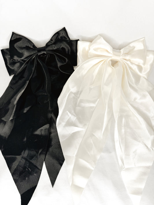 Satin Bow Clips